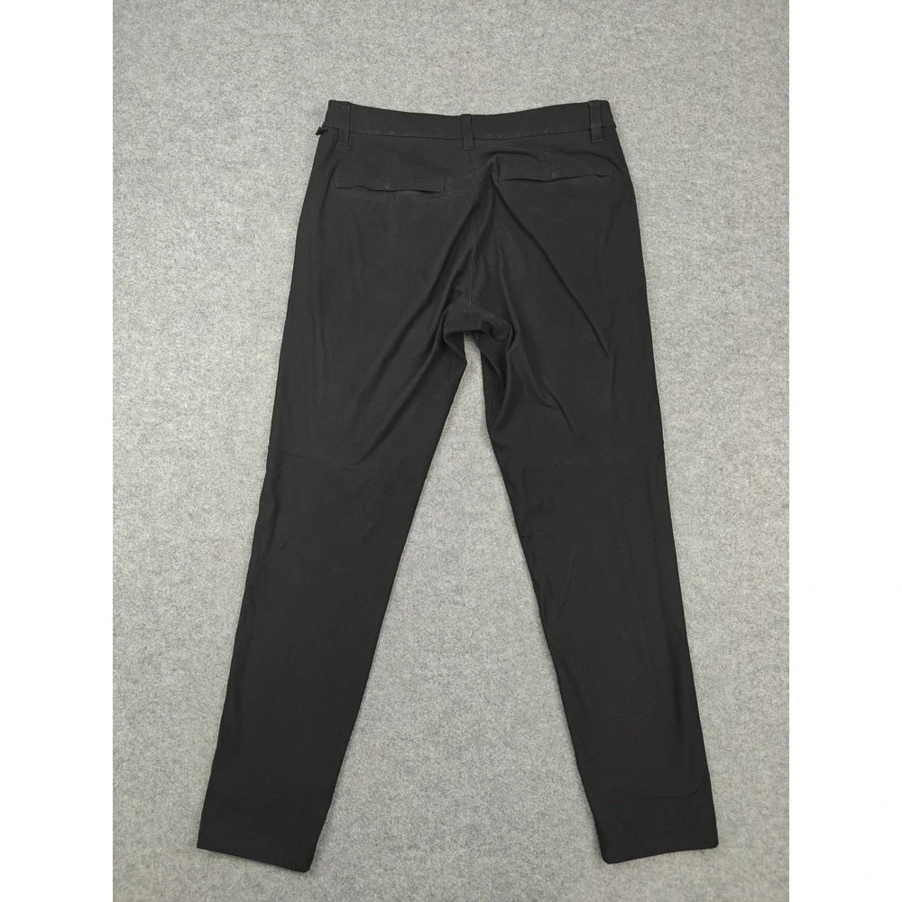 Lululemon Pants Mens 31 Black Slim Fit Stretch Chino Tech Casual Travel Tapered